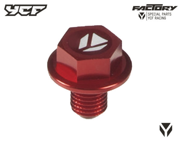 BOUCHON DE VIDANGE AIMANTE ROUGE