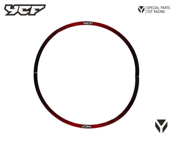 STICKER DE ROUE SM 12' - 0,3 mm ROUGE