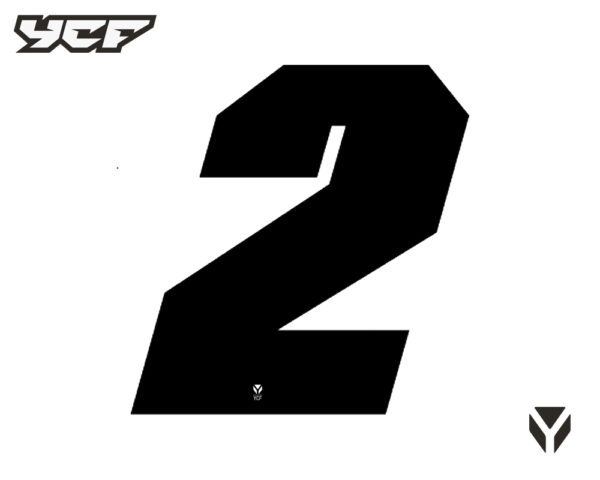 NUMERO YCF NOIR-2-HAUTEUR 11 CM